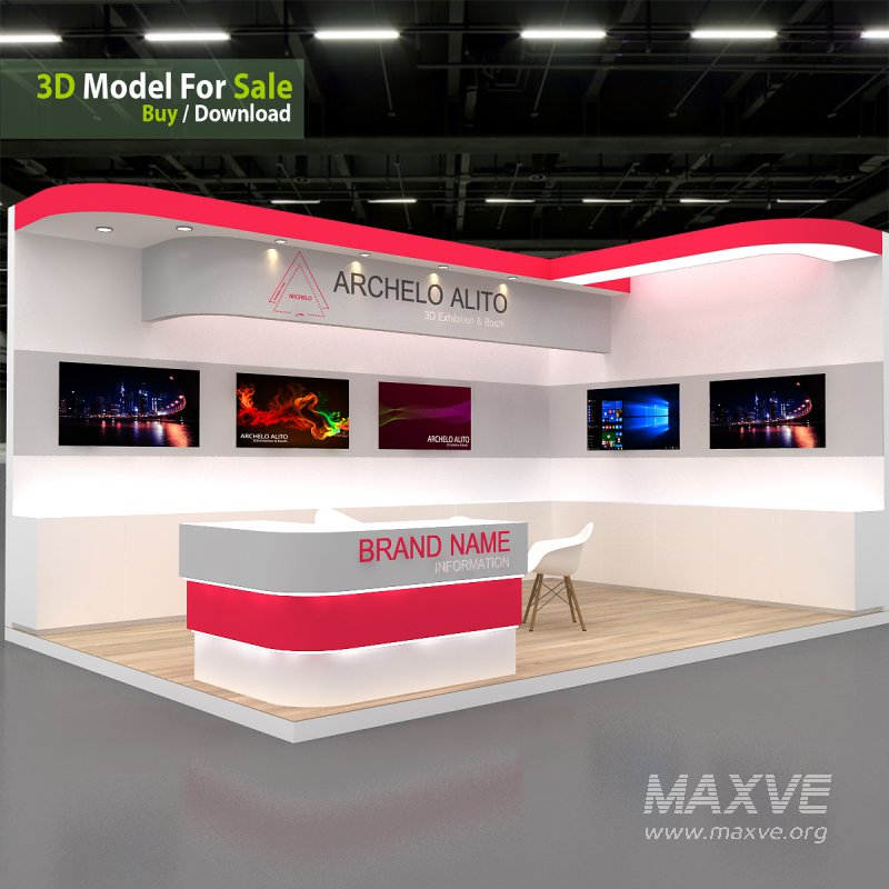 3D Stand Booth Model - Image 1