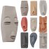 Wall Mount Abstract Tribal Mask Collection - Thumbnail 5