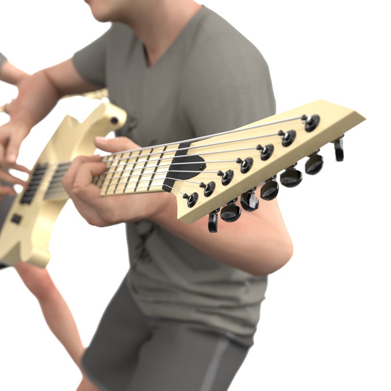 Boy Guitarist 03 Poses - Image 5