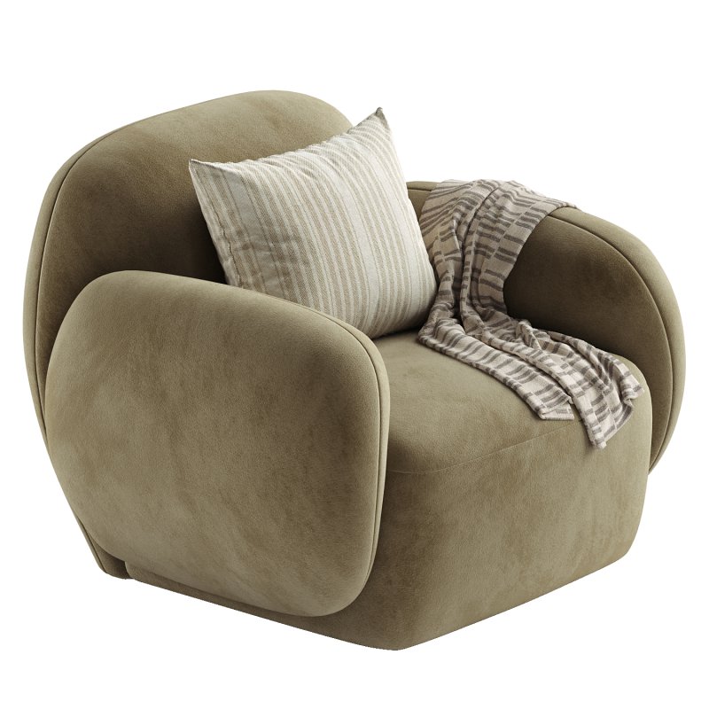 Hazel Beige Lounge Chair - Image 7