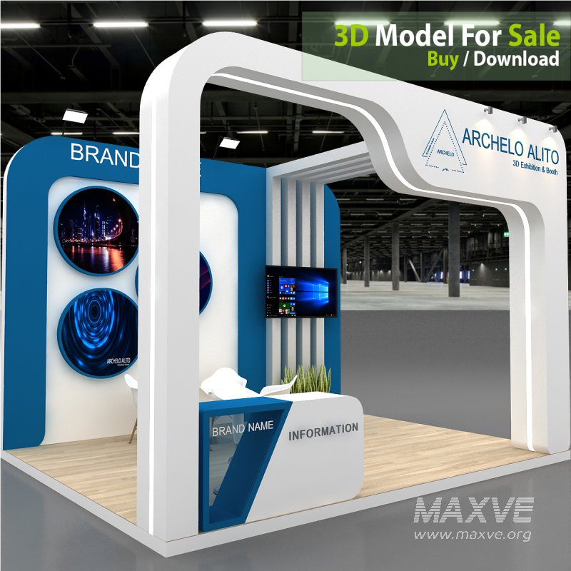 3d model booth - Image 2