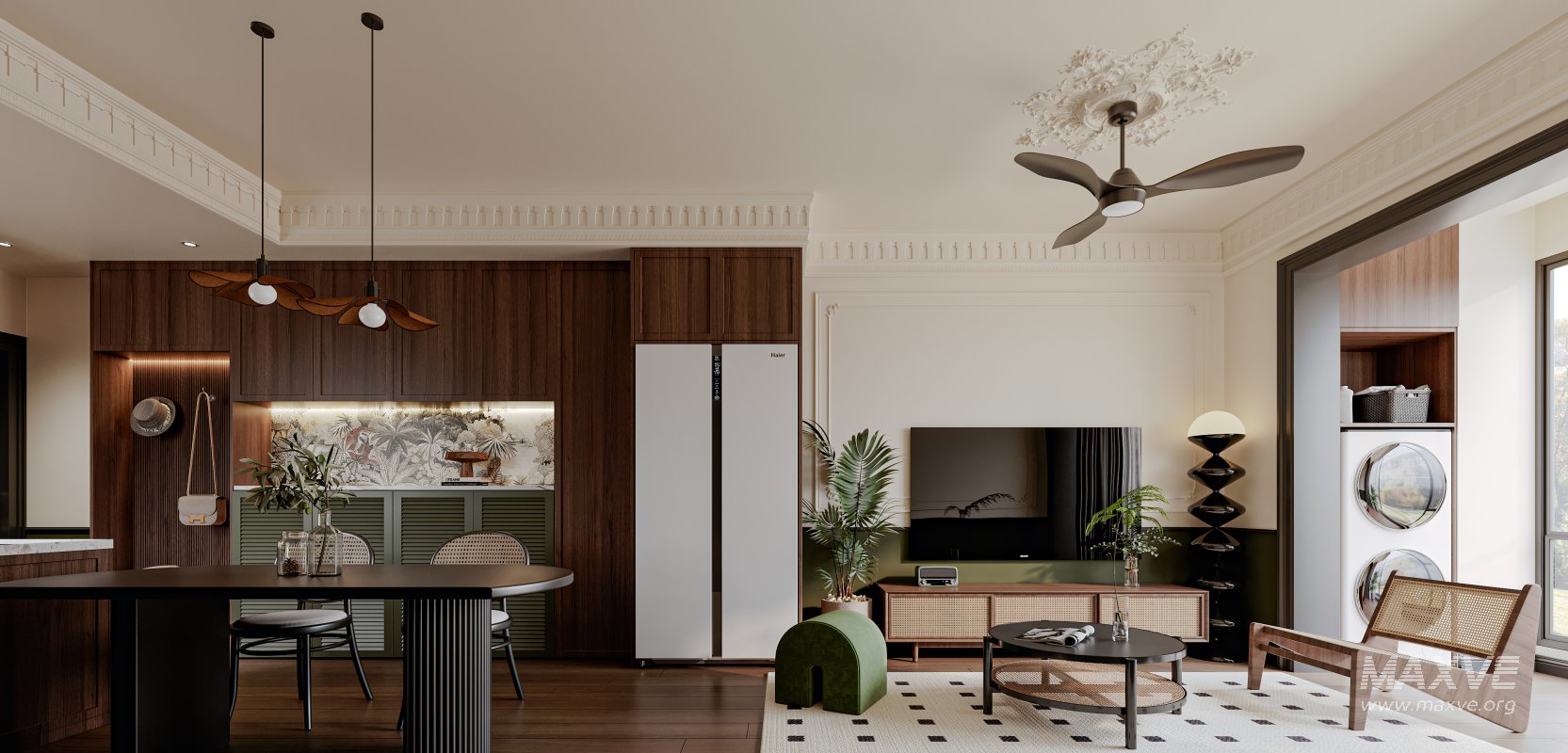 Eclectic living and dining room - Image 1