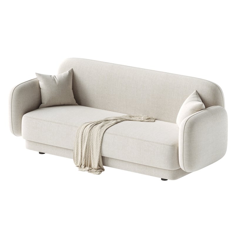 Kandor Textured Velvet Sofa - Image 5