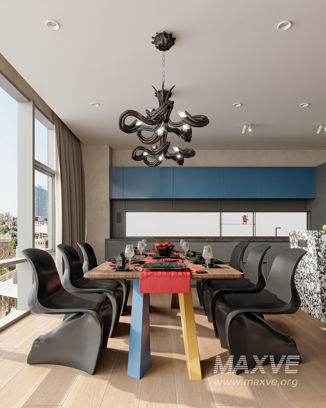 Luxurious living room and dining room - Image 4