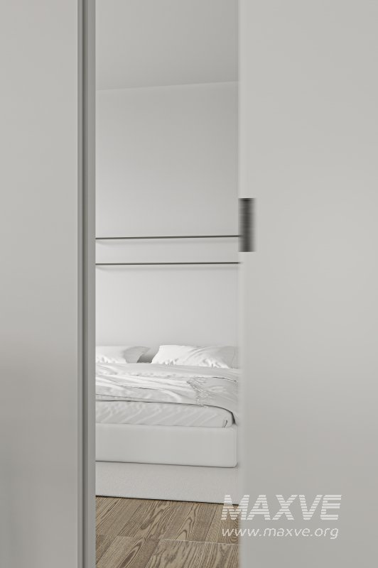 Modern living room and dining room bedroom interior scene - Image 11