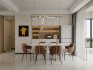 Modern living room and dining room interior scene - Thumbnail 1
