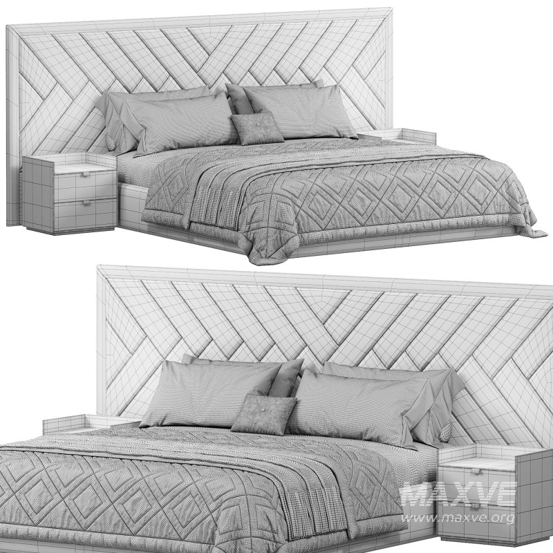 bed with wide headboard by sensorsleep - Image 3