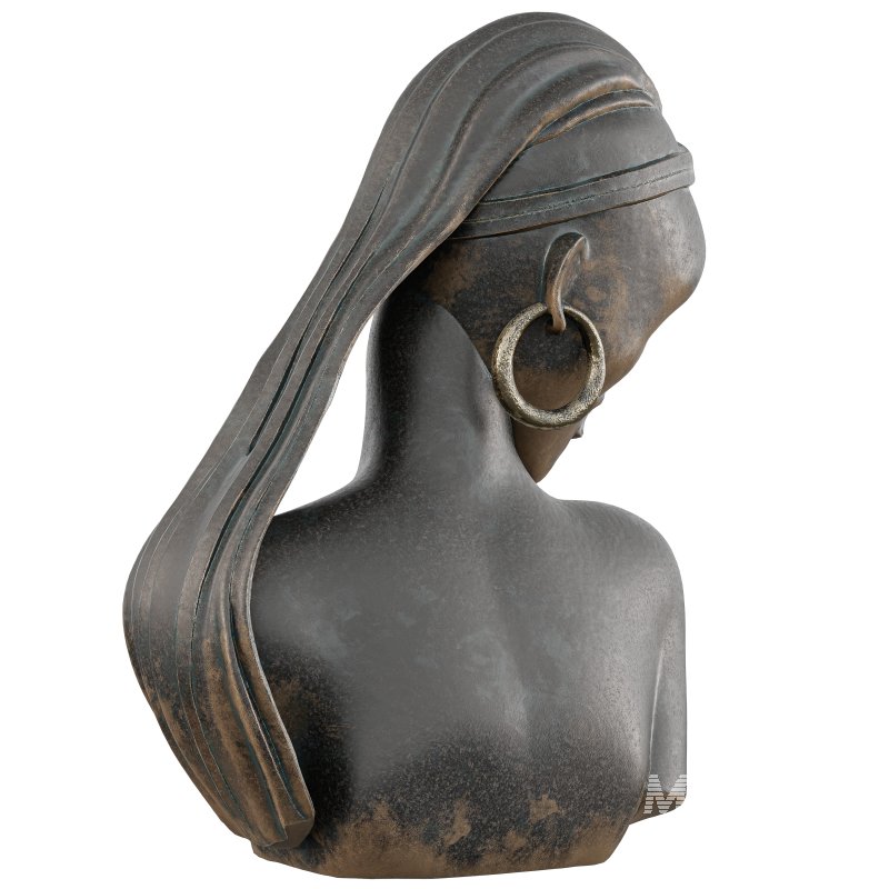 Old African Stone Sattue - Image 3