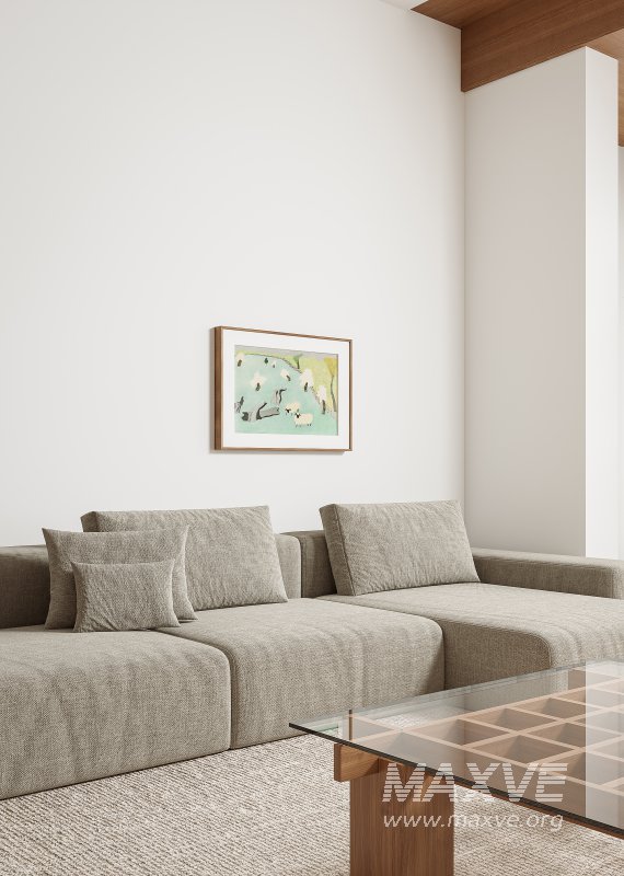 Modern living room and dining room interior scene - Image 9