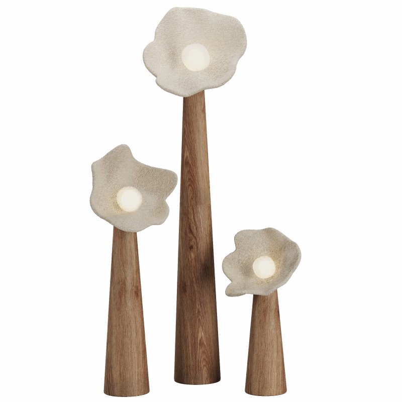 Plaster Petal Floor Lamp - Image 3