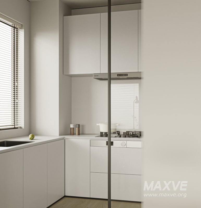 Modern living room and dining room interior scene - Image 3