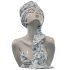 Porcelain Ceramic Floral Bust Sculpture - Thumbnail 3