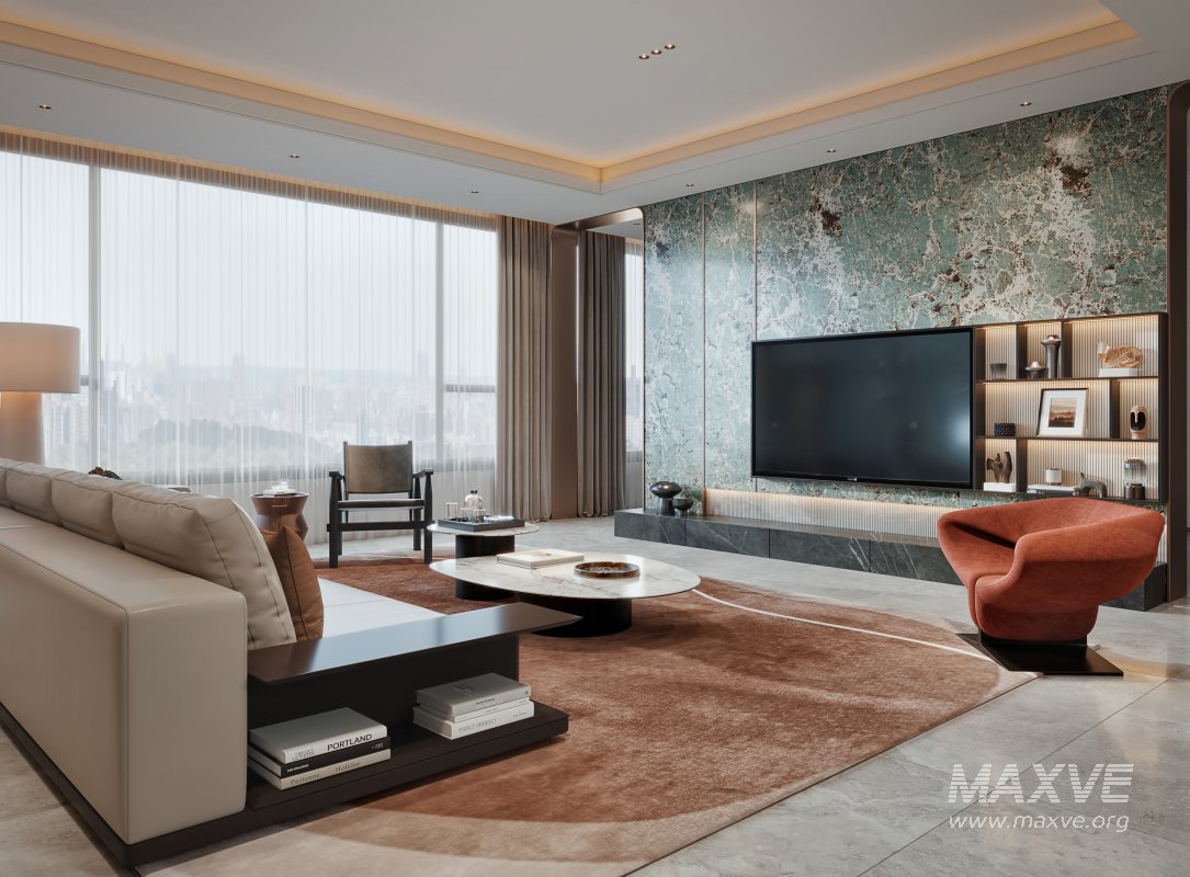 Luxurious living room and dining room - Image 10