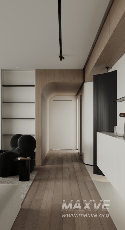 Modern living room and dining room interior scene - Image 5