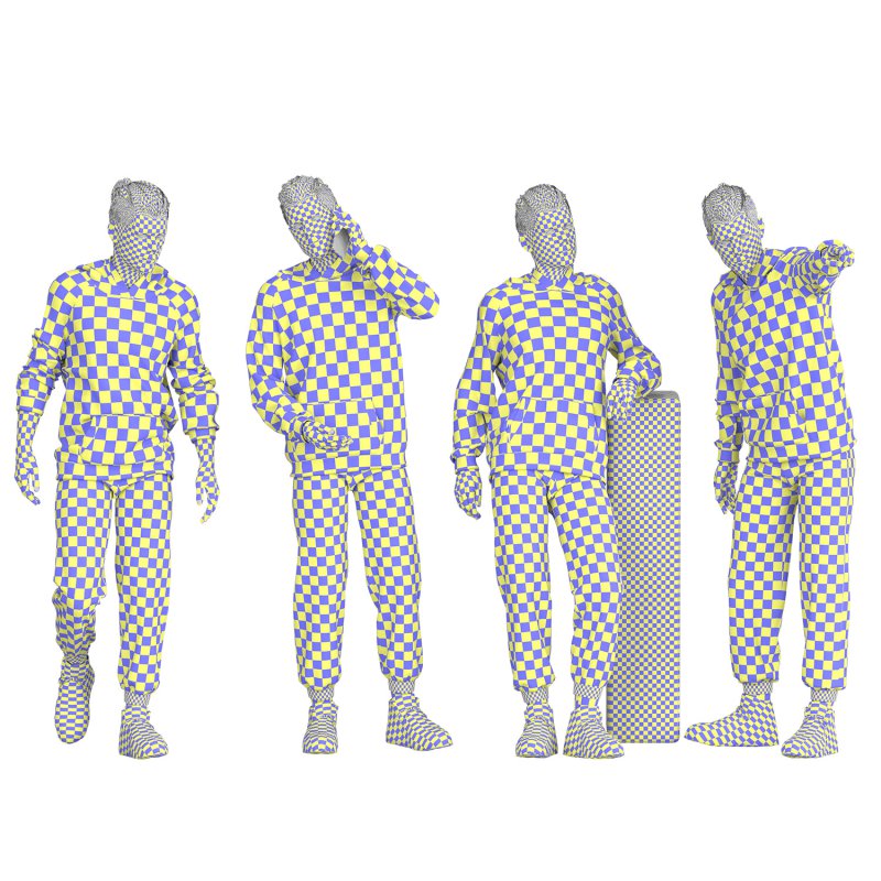 Casual Boy sport wear 04 Poses - Image 2