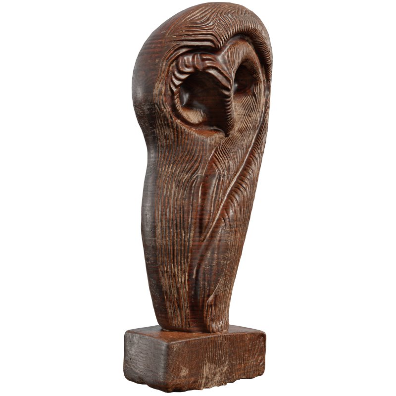 Wooden Owl Statue - Image 4