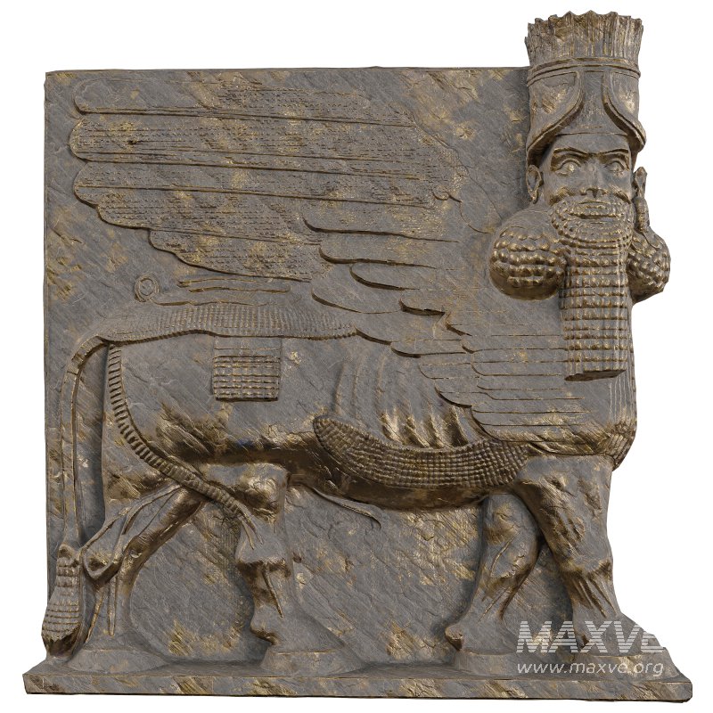 Persian Ancient Assyrian Lamassu Stone - Image 3