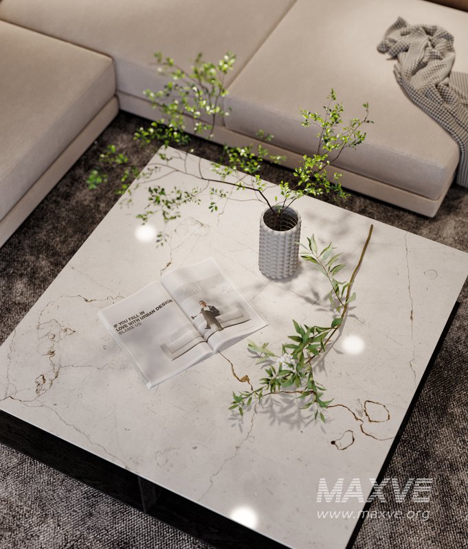 Modern living room and dining room interior scene - Image 3