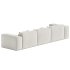 Scandinavian Slipcovered Square Arm Modular Sofa - Thumbnail 3