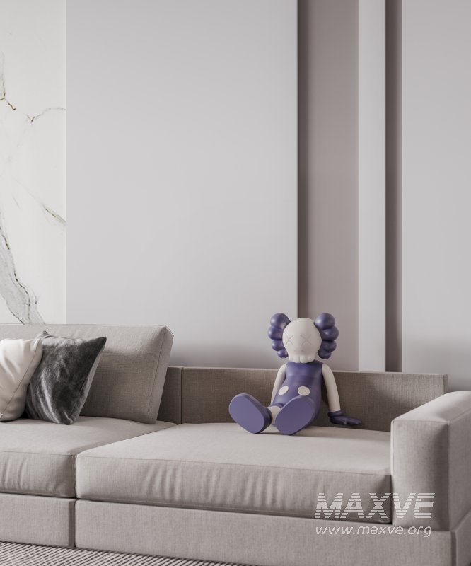 Modern living room and dining room interior scene - Image 7