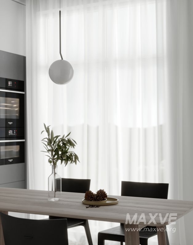 Modern living room and dining room interior scene - Image 5