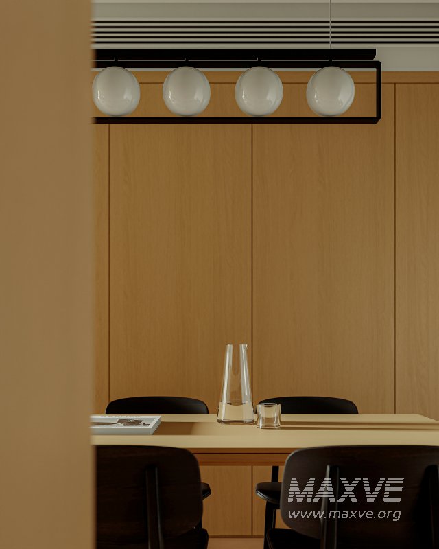 Modern living room and dining room interior scene - Image 6