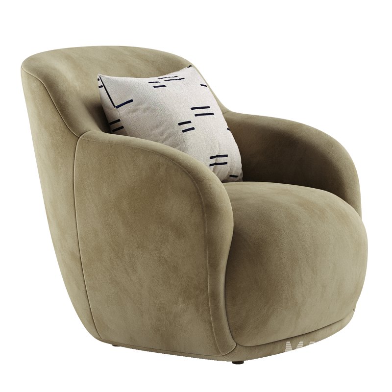 Stevie Dark Green Lounge Chair - Image 1
