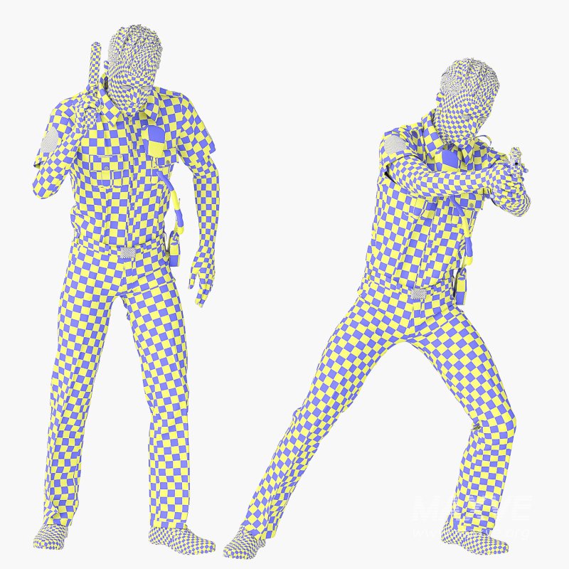 Police Man in 04 Poses - Image 4