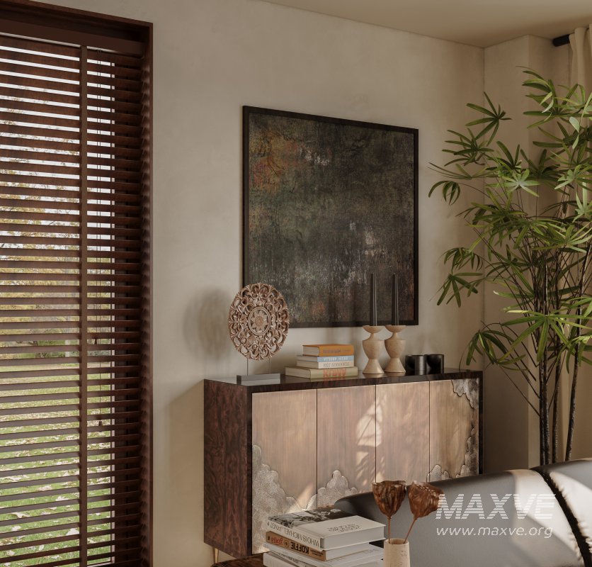 Wabi-sabi living room dining room bedroom - Image 6