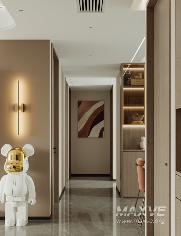 Modern living room and dining room interior scene - Image 2