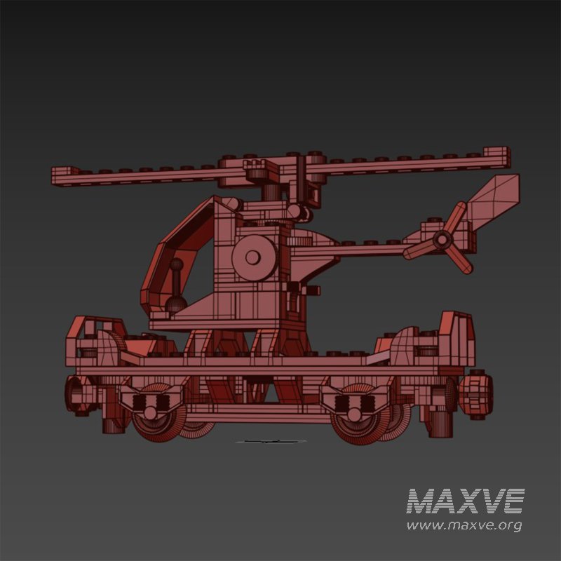 60098 Heavy haul train vagone Helicopter - Image 6