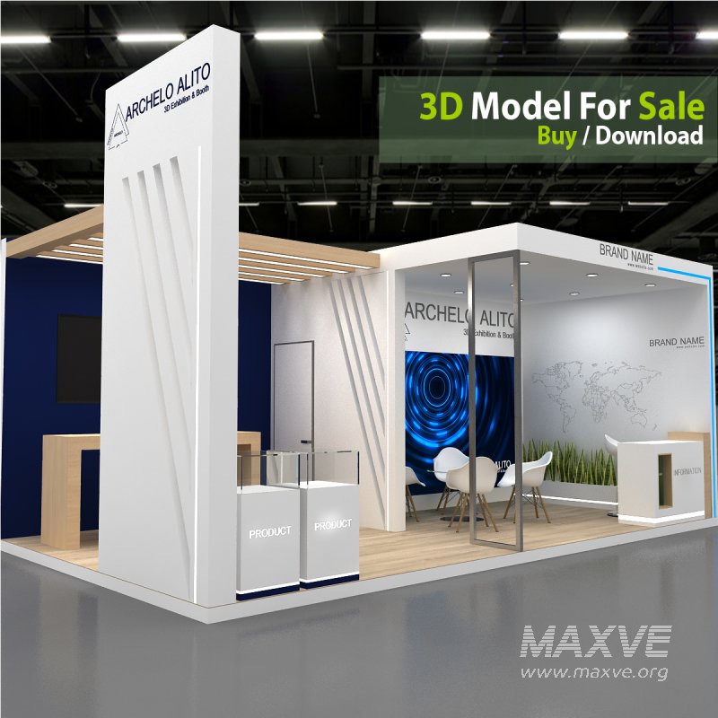 3D Stand Booth Model - Image 1