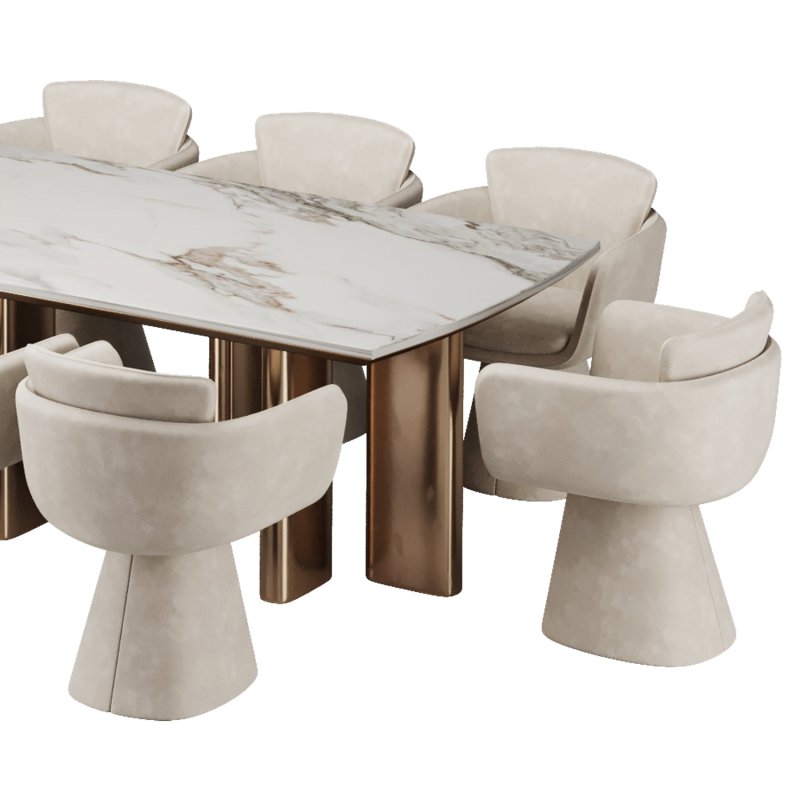 Dinning chair and table307 - Image 6