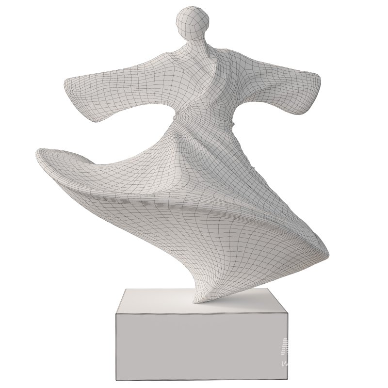 Whirling Dervish Sufi Dancer Statue - Image 4