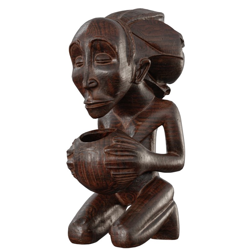 Traditional African Wood Sculpture - Image 4