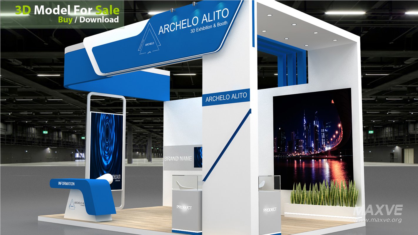 3d model booth stall - Image 5