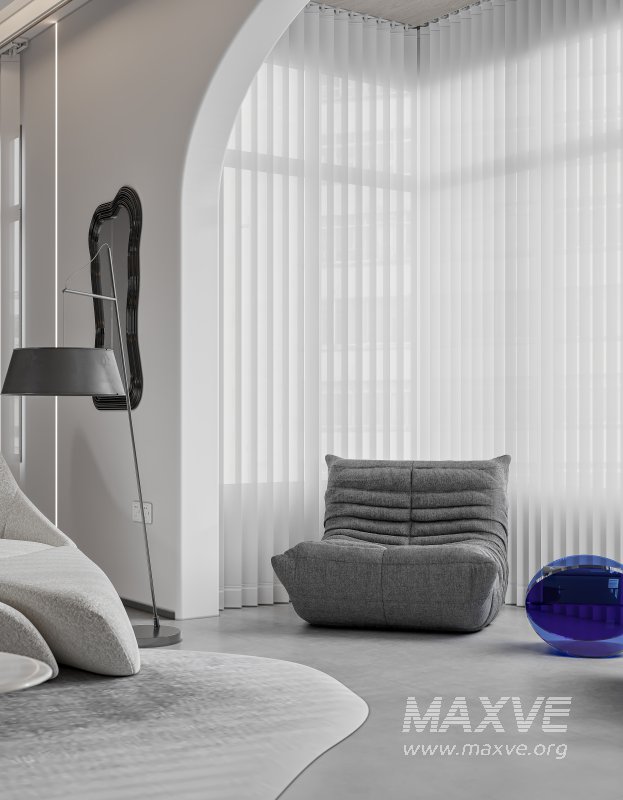 Modern living room and dining room interior scene - Image 4