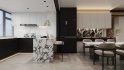 Modern living room and dining room interior scene - Thumbnail 1