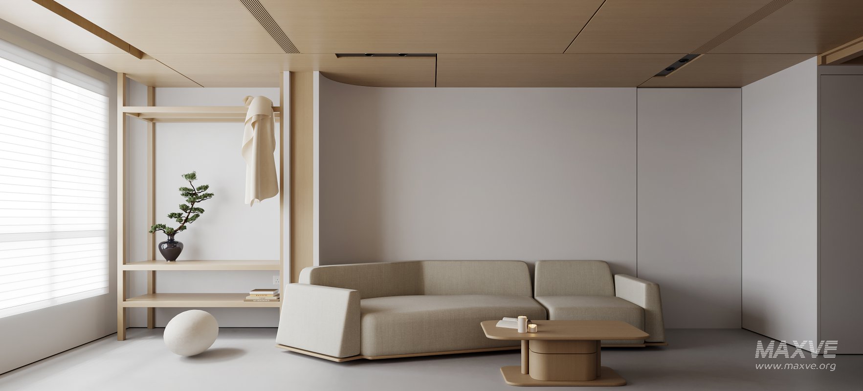 Modern living room and dining room interior scene - Image 1