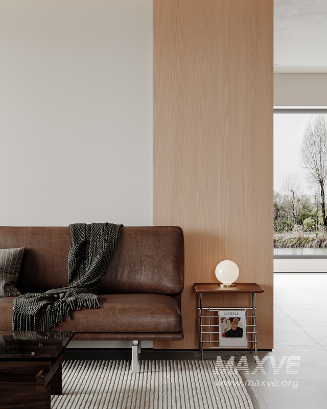 Modern living room and dining room interior scene - Image 4