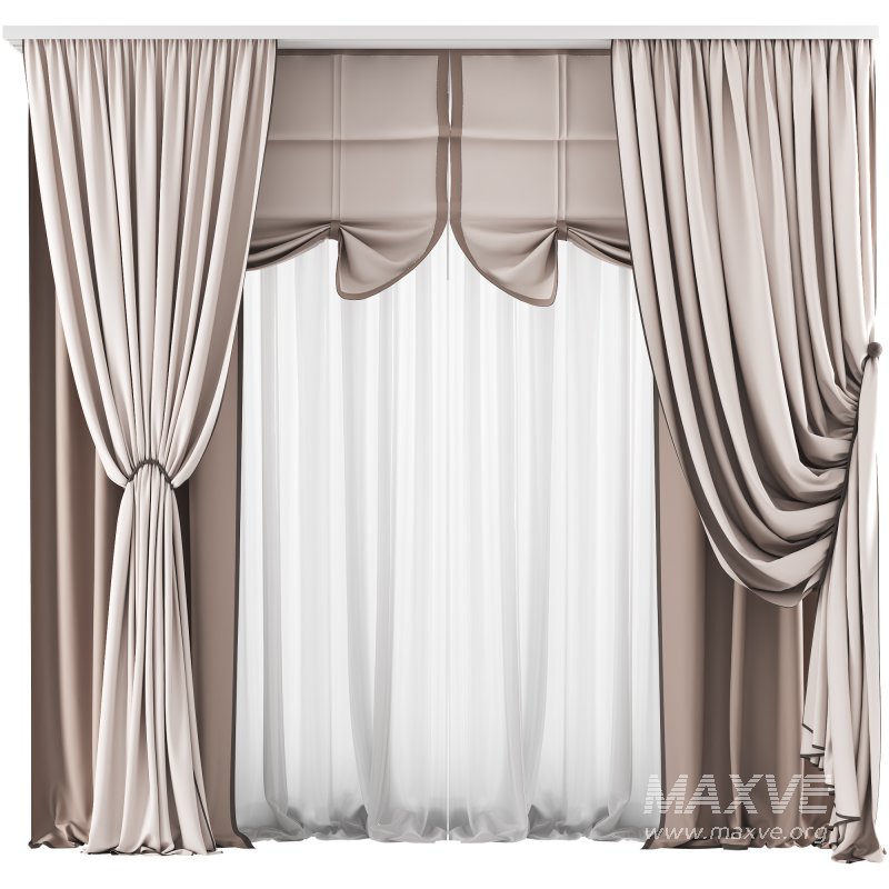 Silk and Cotton Curtain Set 80 - Image 1