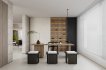 Modern living room and dining room interior scene - Thumbnail 2