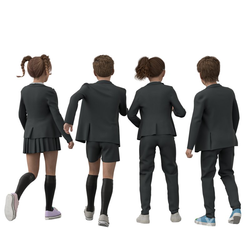 School Girls and Boy Uniform - Image 1