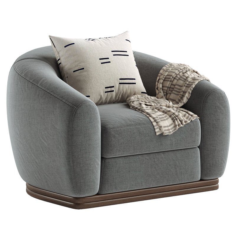 Marlowe Grey Lounge Chair - Image 3