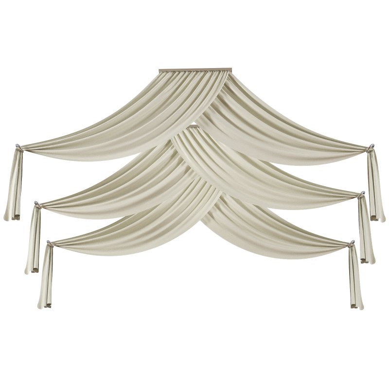 Ceiling Drape Curtain Panels vol 03 - Image 3