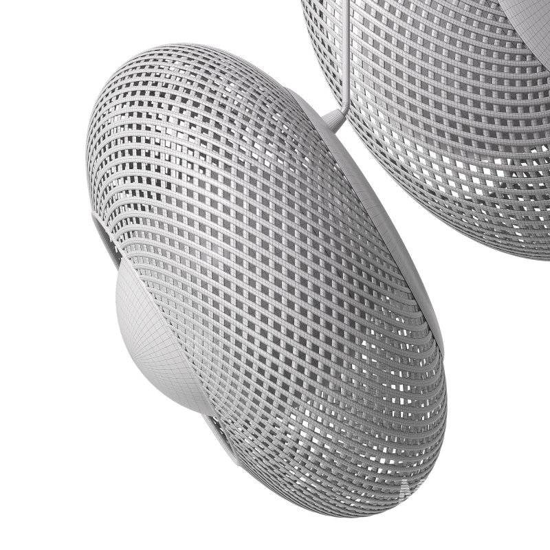 Bamboo 8 Lampshades Cluster Pendant Lamp - Image 6