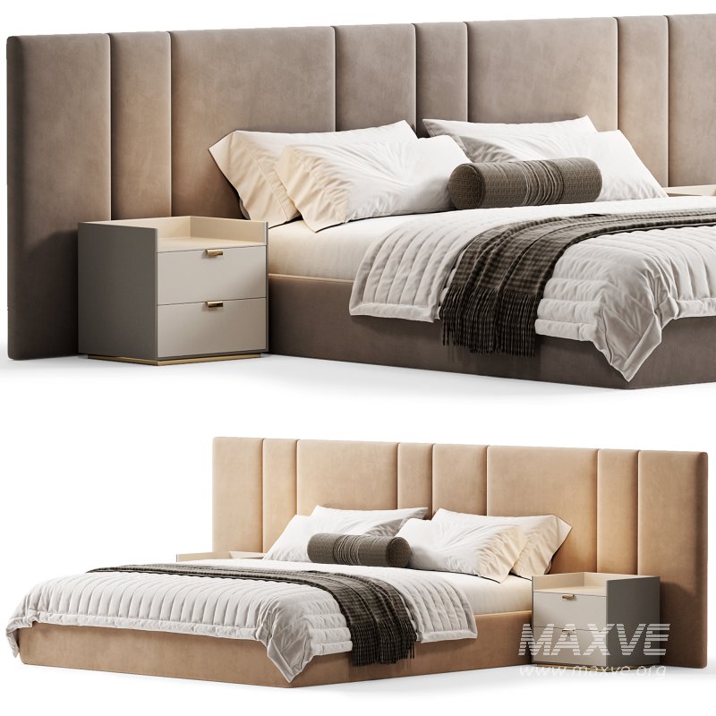 Bed Garda Design with wide headboard By Sensorsleep - Image 2