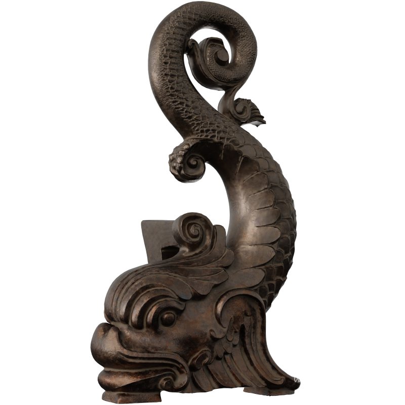 Antique Asian Dragon Architectural Ornaments - Image 1