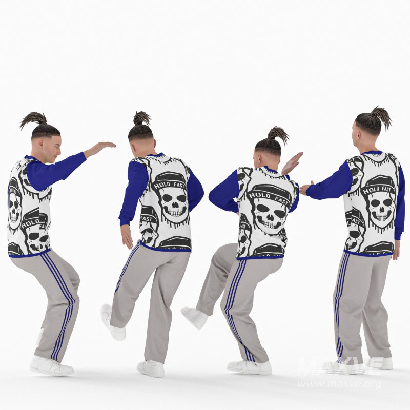 Manin 04 Poses Street Dance - Image 1