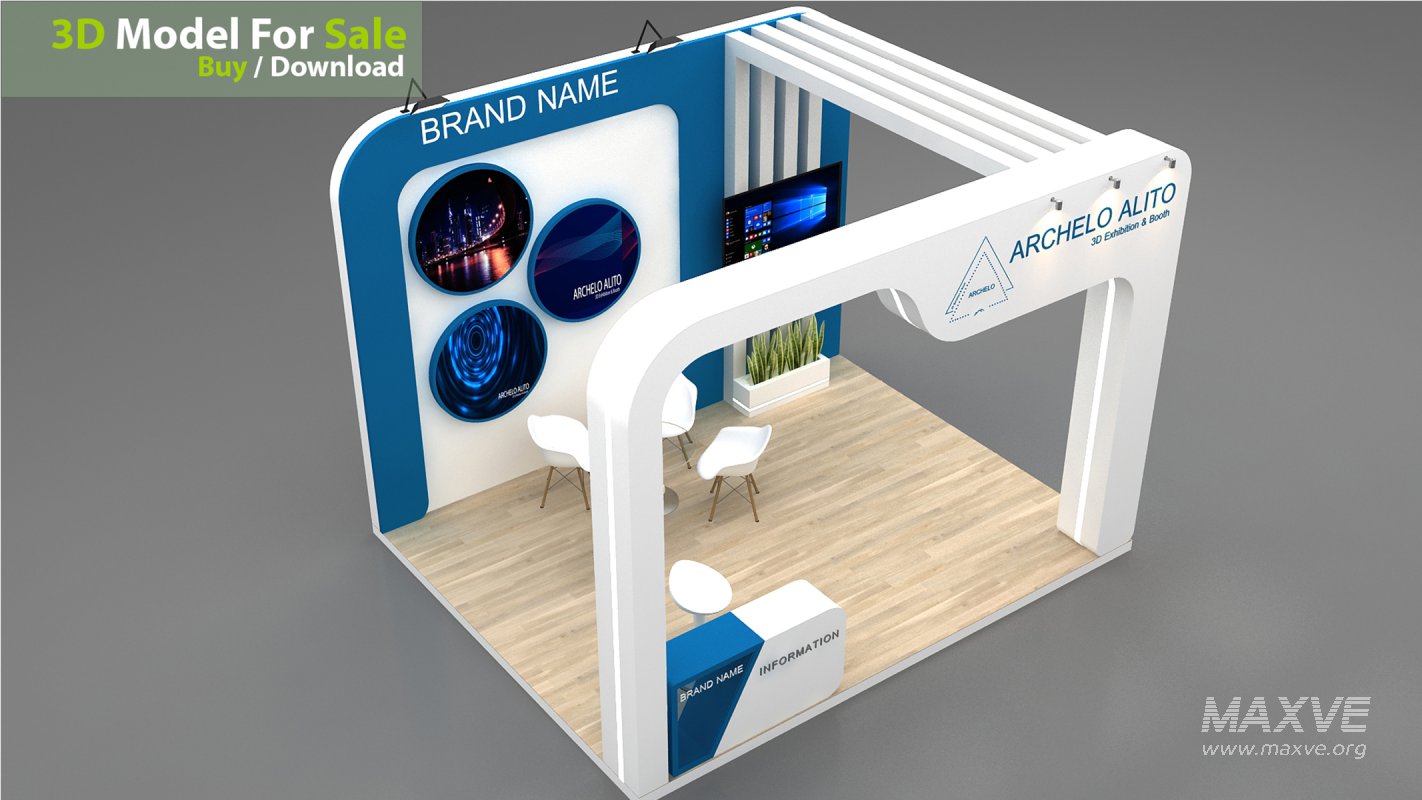 3d model booth - Image 3